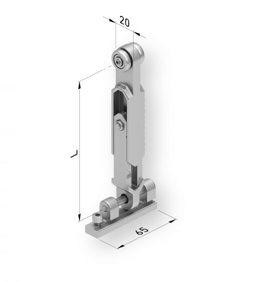 Výškovo nastaviteľný vozík k markíze Zen L -   110  -  160 mm